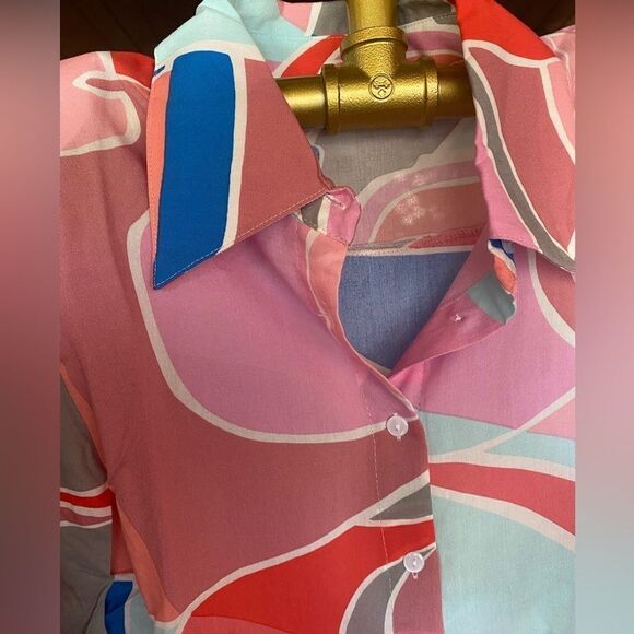 GALITA  set pants and shirt long sleeve multicolored , new - Picture 5 of 8